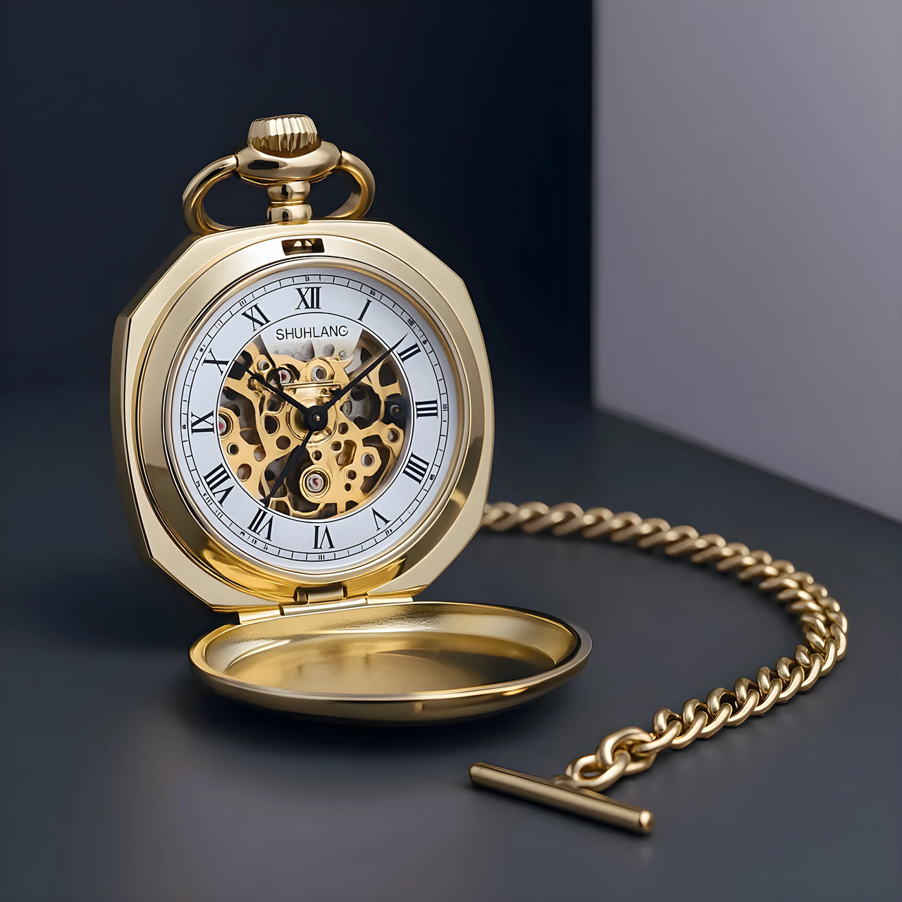 Gaspard - Montre à Gousset Polygonale Rare