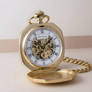 Montre à Gousset "Octogone" - Squelette Mécanique Or