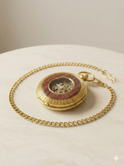 Montre à Gousset "Viking" – Mouvement Mécanique Squelette – Style Vintage