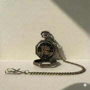 Montre à Gousset Squelette "Pirate" – Mouvement Mécanique Apparent & Finition Bronze