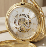 Montre à Gousset Mécanique "L'Horloger d'Or" – Cadran Squelette