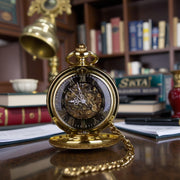 Montre à Gousset "L'Aristocrate" - Demi-Savonnette Squelette Or